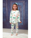 Pajama Set 2Y-7Y Organic Cotton O-neck Super Soft And Breathable Bear HY6004-8